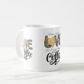 ラブコーヒーおもしろいかわいいトレンディー引用文 コーヒーマグカップ (正面左)