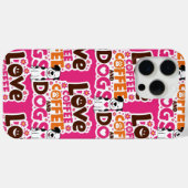 ラブコーヒーと犬 Case-Mate iPhoneケース (裏面 (横))