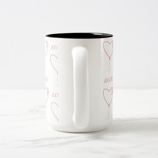 ラブコーヒーティー用カップ ツートーンマグカップ (ハンドル)