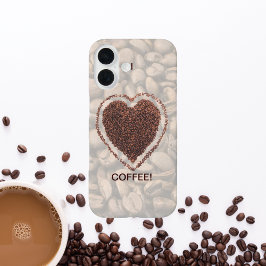 ラブコーヒーハートコーヒー豆iPhone 16 iPhone 16ケース