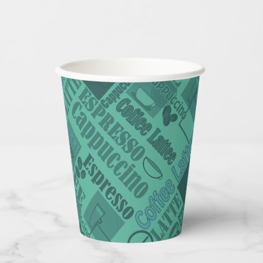 ラブコーヒーポーフ紙カップ 紙コップ (正面)