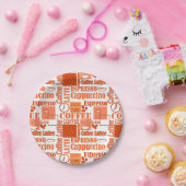 ラブコーヒーポーフ ペーパープレート (パーティー)