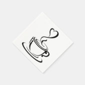 ラブコーヒー スタンダードカクテルナプキン (角)