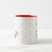 ラブコーヒー パーソナライズ ツートン カフェマグ ツートーンマグカップ (中央)