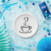ラブコーヒー ペーパープレート (パーティー)