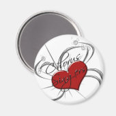 ラブコーラスシンガーハート マグネット (正面/裏面)