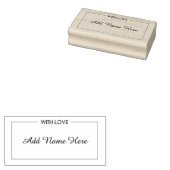 ラブゴム印で作られる ラバースタンプ (押印)