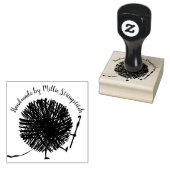 ラブゴム印で手作りの糸かぎ針 ラバースタンプ (押印)