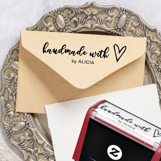 ラブゴム印パーソナライズされたで手作り セルフインキングスタンプ