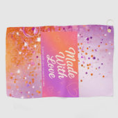 ラブゴルフタオルで作られる ゴルフタオル (横)