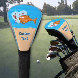 ラブゴルフヘッドカバーの魚釣り餌 ゴルフヘッドカバー