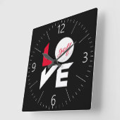 ラブゴルフ スクエア壁時計 (傾斜)