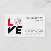 ラブゴルフ 名刺 (正面)