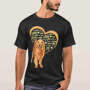 ラブゴールデンレトリバードッグ Tシャツ