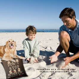 ラブゴールデンレトリバーパパドッグラバーファーザーズデイ クッション