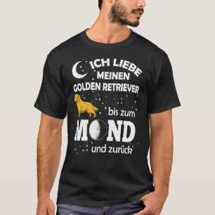 ラブゴールデンレトリバームーン Tシャツ