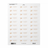 ラブゴールドフェイクフォイルシンプルミニマリストファミリー ラベル (フルシート)