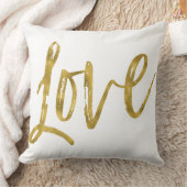 ラブゴールドフェイクフォイル枕 クッション (ブランケット)