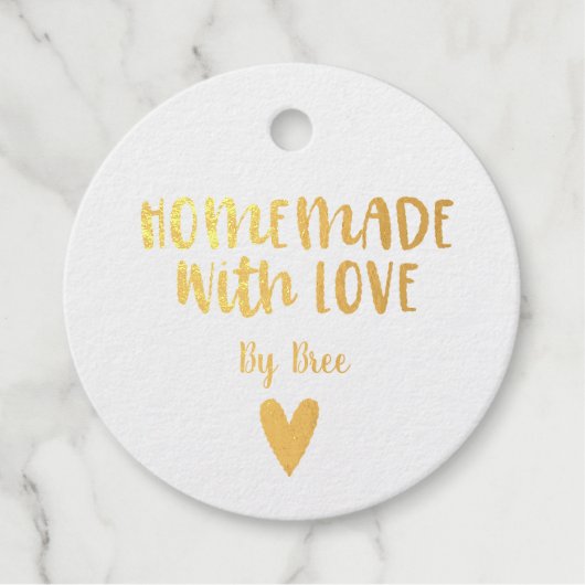 ラブゴールドフォイルメッセージカード フェイバータグ (正面)