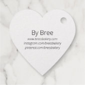 ラブゴールドフォイル製ハートメッセージカード フェイバータグ (裏面)