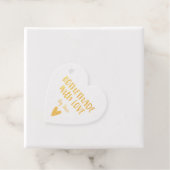 ラブゴールドフォイル製ハートメッセージカード フェイバータグ (箱)