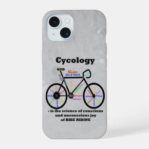 ラブサイクリングサイコロジライディングバイク引用文 iPhone 15ケース