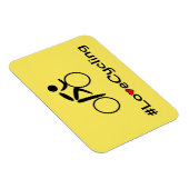 ラブサイクリングスローガン自転車 マグネット (右側)