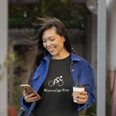 ラブサイクリングスローガン自転車 Tシャツ