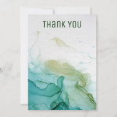 ラブサイン付き手作り石鹸メーカー事業ハート サンキューカード (裏面)