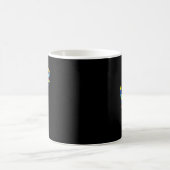 ラブサイン言語自閉症意識パズルKindnes コーヒーマグカップ (中央)