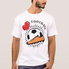 ラブサッカーデザイン Tシャツ