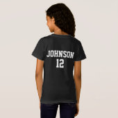 ラブサッカー遊 – 女の子が好き  Tシャツ (裏面フル)