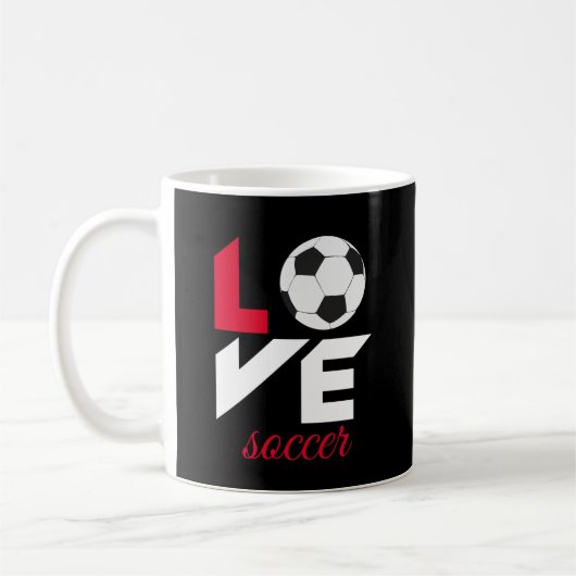 ラブサッカー コーヒーマグカップ (左)