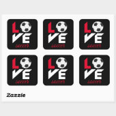 ラブサッカー スクエアシール (シート)