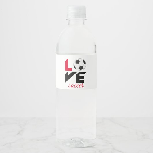 ラブサッカー ペットボトルラベル (正面)