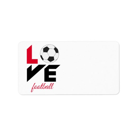 ラブサッカー ラベル (正面)