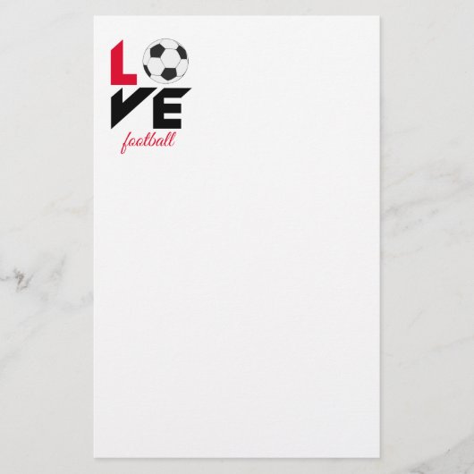 ラブサッカー 便箋 (正面)