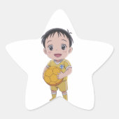 ラブサッカー 星シール (正面)