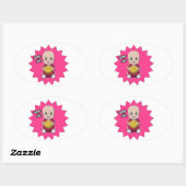 ラブサッカー 楕円形シール (シート)