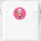 ラブサッカー 楕円形シール (バッグ)