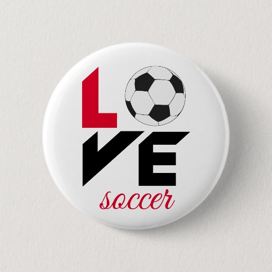 ラブサッカー 缶バッジ (正面)