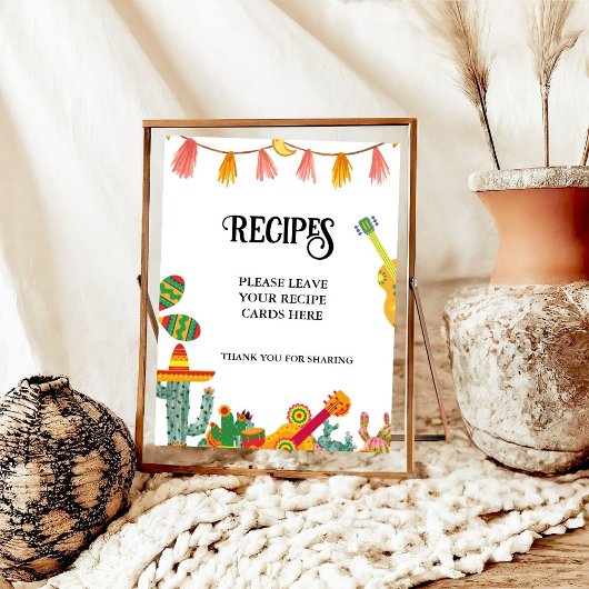 ラブサボタコスレシピカードテーブルサイン ポスター