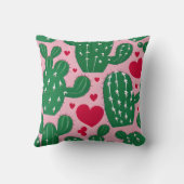 ラブサボテンのパターン クッション (裏面)