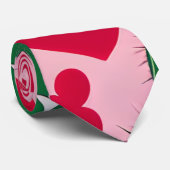 ラブサボテンのパターン ネクタイ (ロール)