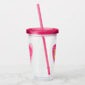 ラブサマースイカハートシーズロゴピンク アクリルタンブラー (左)