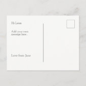 ラブサルサ踊りユーモアのあるかわいいフード引用文 ポストカード (裏面)