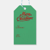 ラブサンタクロックスサンタクリスマスギフトラベル ギフトタグ (裏面)