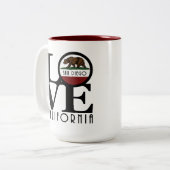 ラブサンディエゴ15oz ツートーンマグカップ (正面左)