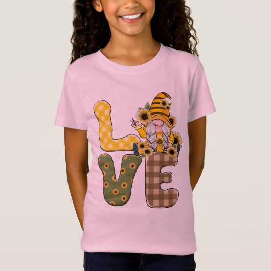 ラブサンフラワー格言 Tシャツ (正面)