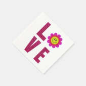 ラブサンフラワー スタンダードカクテルナプキン (角)